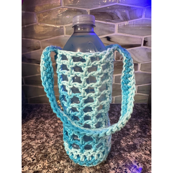Unbranded Handbags - Unisex Unbranded Water Bottle Holder Blue One Size